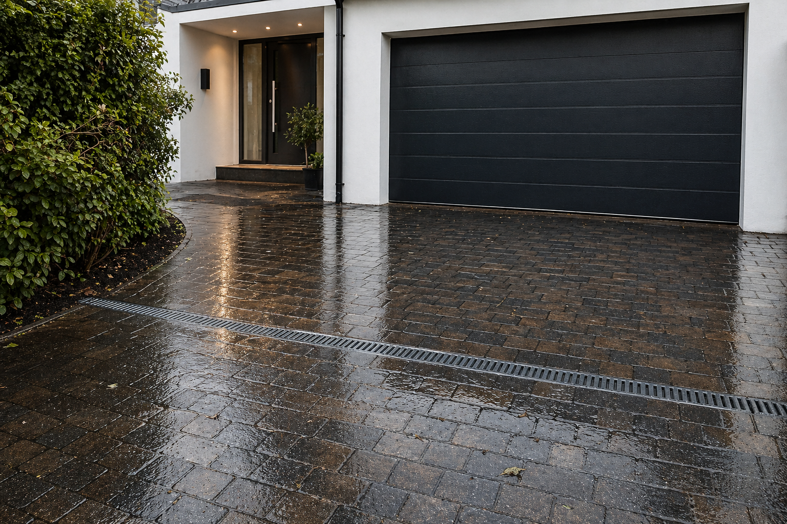 Flooding the Garage: The Truth About Driveway Drainage