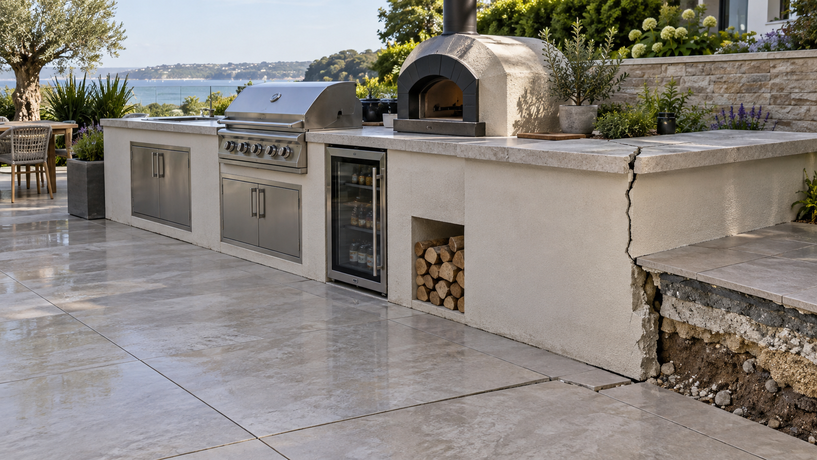 The Three-Tonne BBQ: Why Outdoor Kitchens Crack Cheap Patios