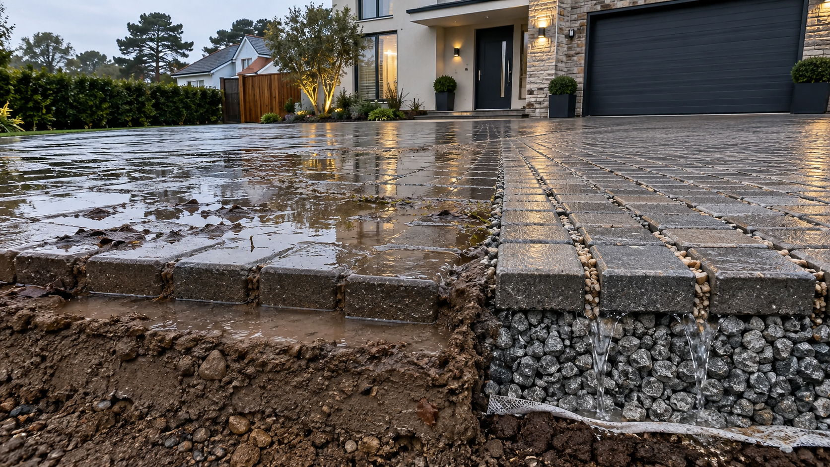 The Fake Permeable Driveway: Why the Rain is Still Sitting on Top