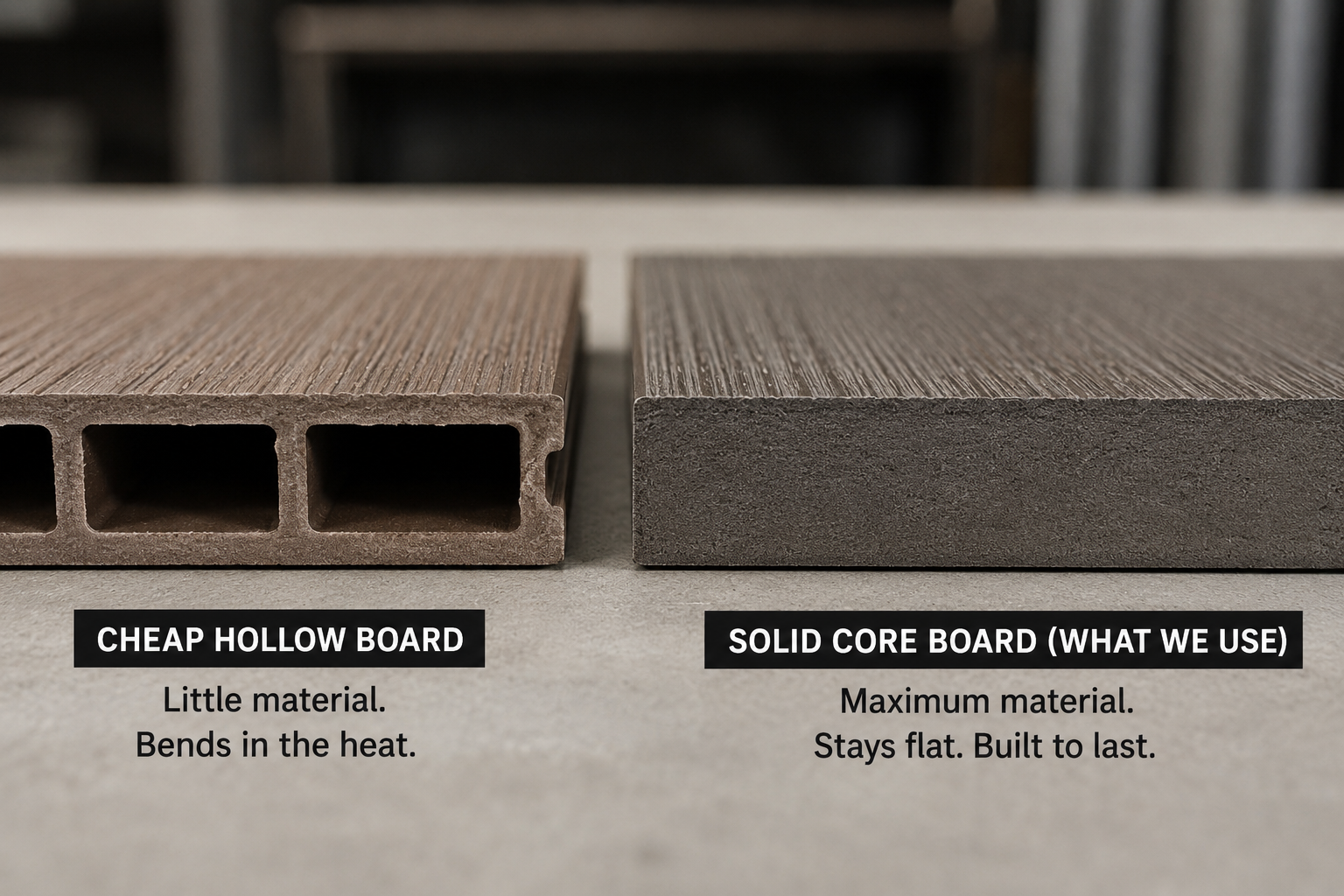 The Warping Deck: Why Cheap Composite Turns into a Rollercoaster in the Sun